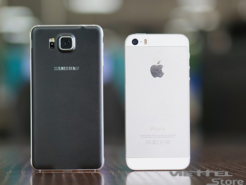 [So Sánh] iPhone 5S và Galaxy Alpha khung kim loại